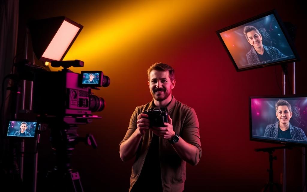 Creative director on a high-energy branded content shoot