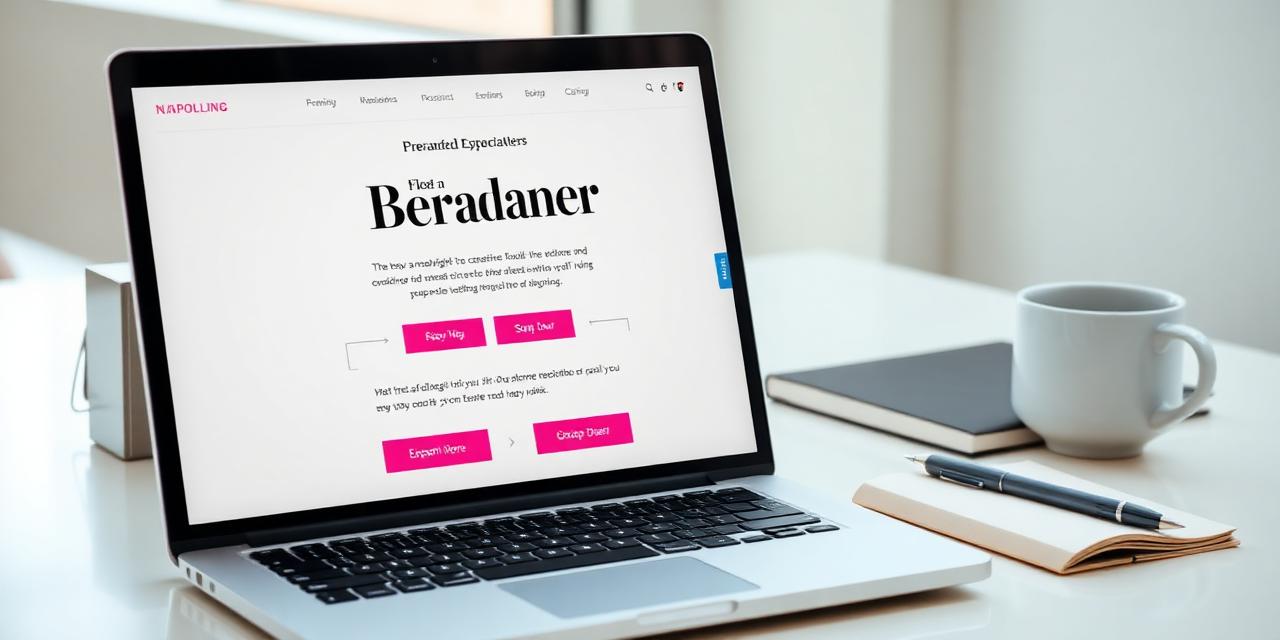 Branded email newsletter design on a laptop screen